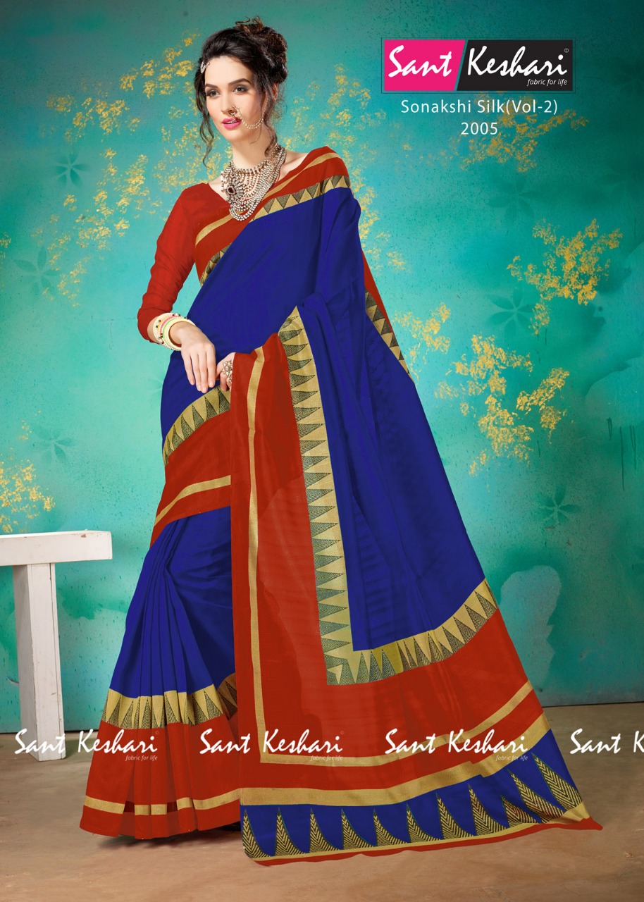 Sonakshi Silk Vol-2 By Sant Keshari 2001 To 2006 Series Beautiful Fancy Colorful Traditional Wear Festive Collection Party Wear & Occasional Wear Bhagalpuri Cotton Sarees At Wholesale Price