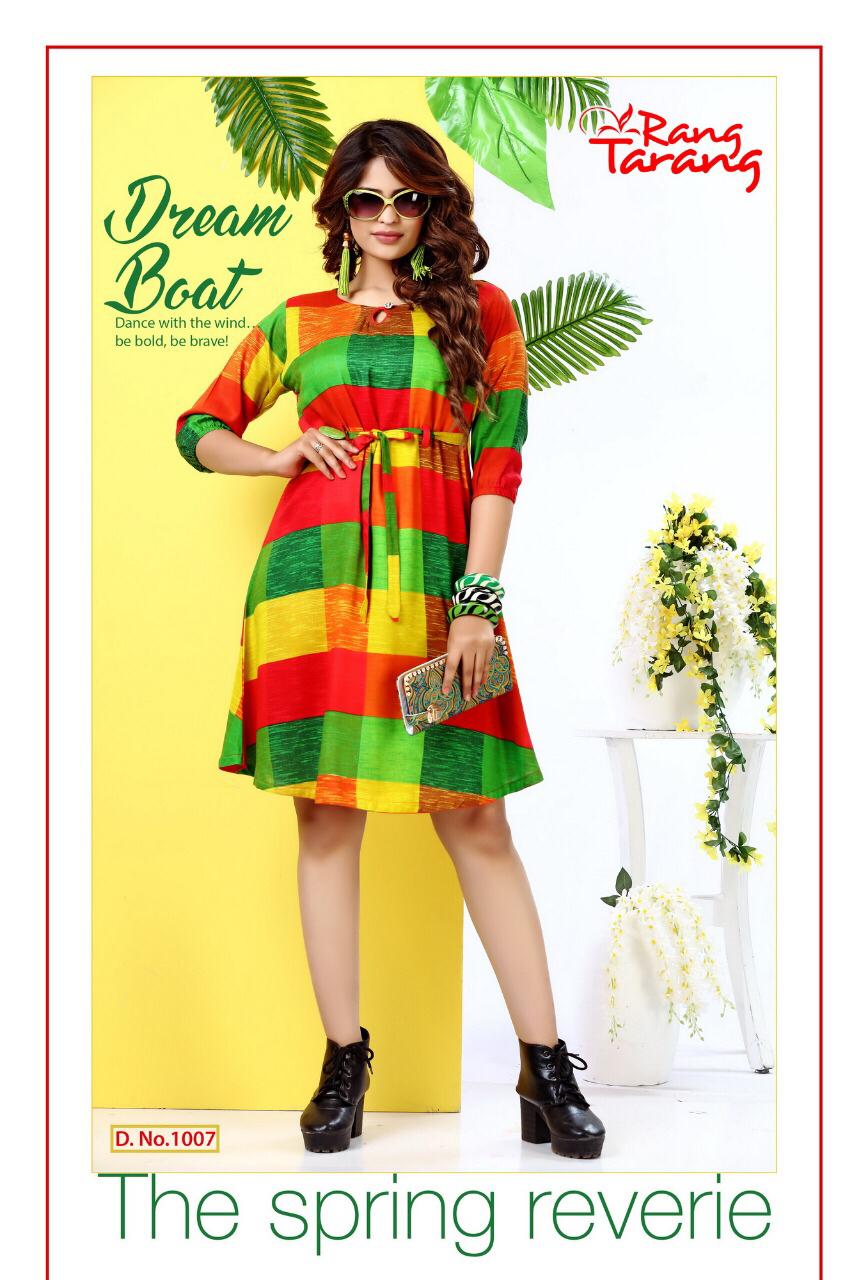 Sonam Vol-2 By Tarang 1001 To 1010 Series Stylish Colorful Fancy Beautiful Casual Wear & Ethnic Wear Collection Rayon Print Kurtis At Wholesale Price
