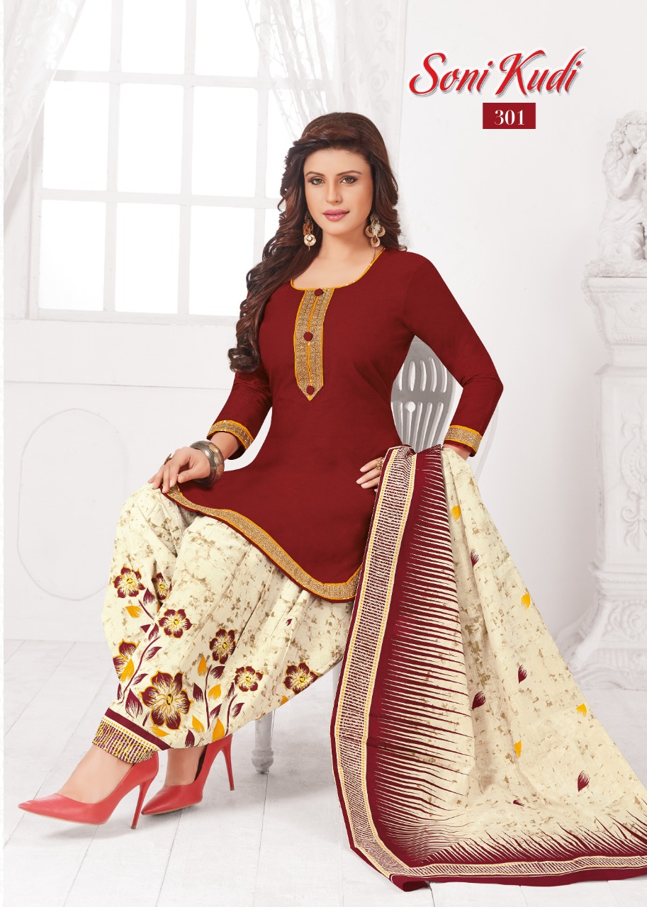 Soni Kudi Vol-3 By Navkar Fab Tex 301 To 312 Series Indian Traditional Wear Collection Beautiful Stylish Fancy Colorful Party Wear & Occasional Wear Cotton Printed Dress At Wholesale Price