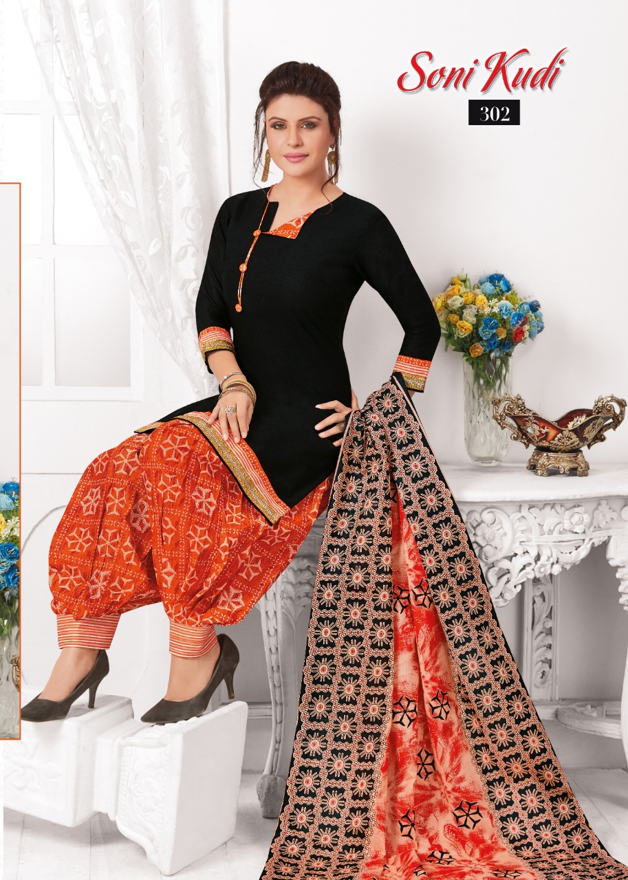 Soni Kudi Vol-3 By Navkar Fab Tex 301 To 312 Series Indian Traditional Wear Collection Beautiful Stylish Fancy Colorful Party Wear & Occasional Wear Cotton Printed Dress At Wholesale Price