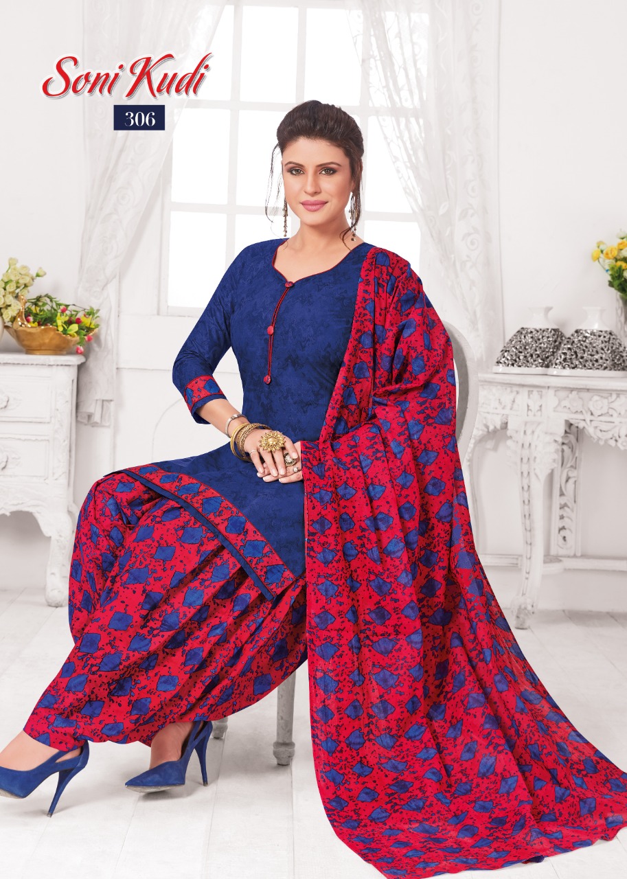 Soni Kudi Vol-3 By Navkar Fab Tex 301 To 312 Series Indian Traditional Wear Collection Beautiful Stylish Fancy Colorful Party Wear & Occasional Wear Cotton Printed Dress At Wholesale Price