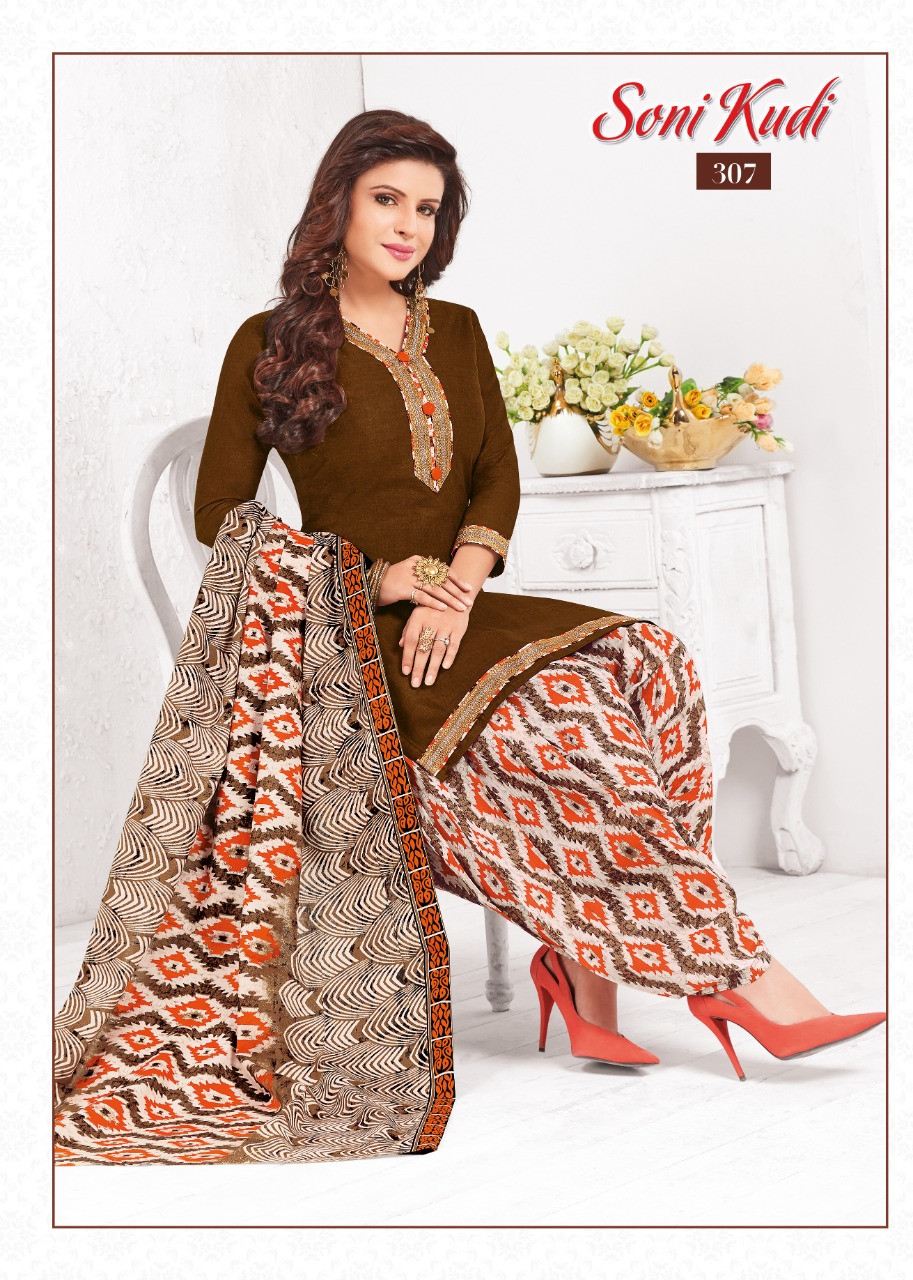 Soni Kudi Vol-3 By Navkar Fab Tex 301 To 312 Series Indian Traditional Wear Collection Beautiful Stylish Fancy Colorful Party Wear & Occasional Wear Cotton Printed Dress At Wholesale Price