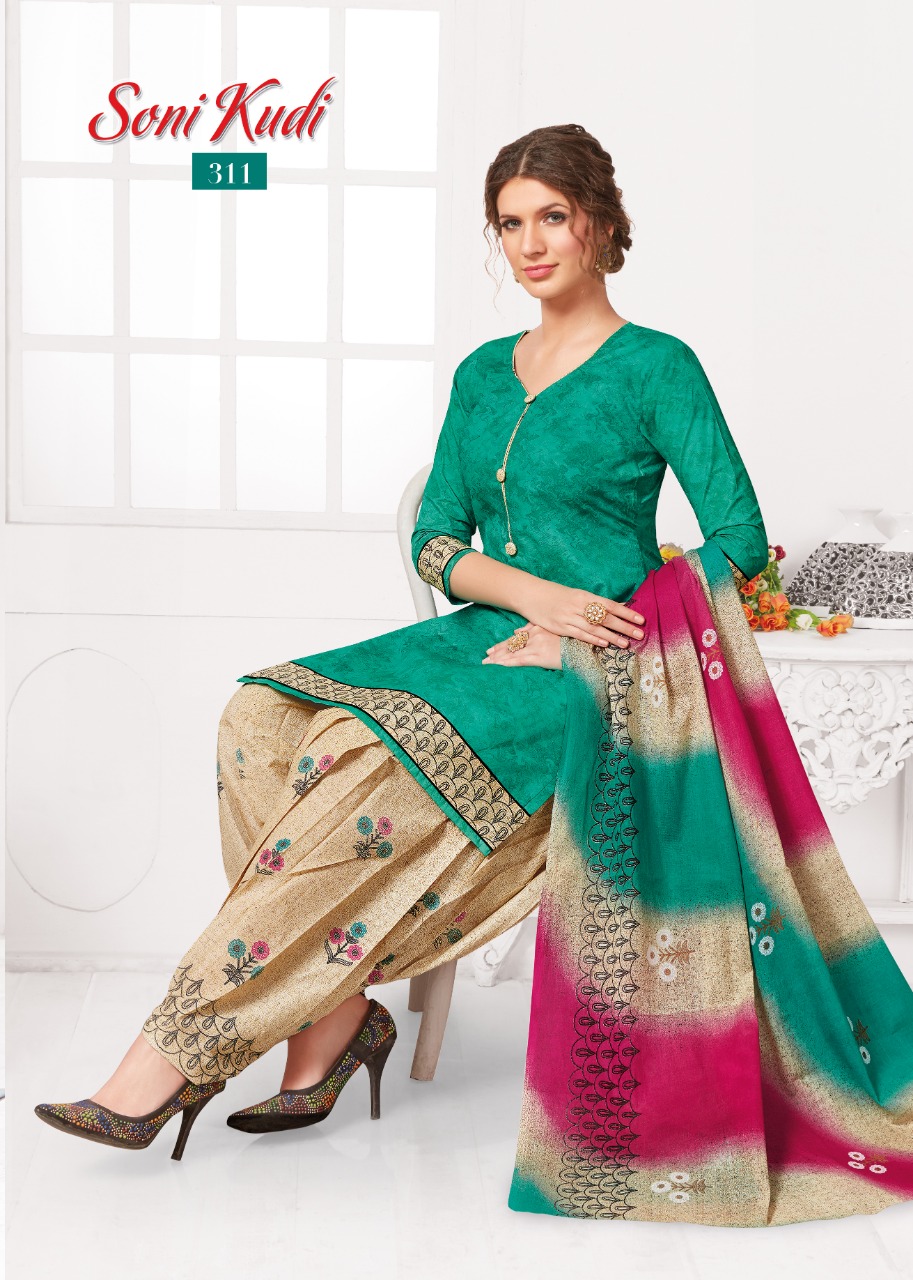 Soni Kudi Vol-3 By Navkar Fab Tex 301 To 312 Series Indian Traditional Wear Collection Beautiful Stylish Fancy Colorful Party Wear & Occasional Wear Cotton Printed Dress At Wholesale Price