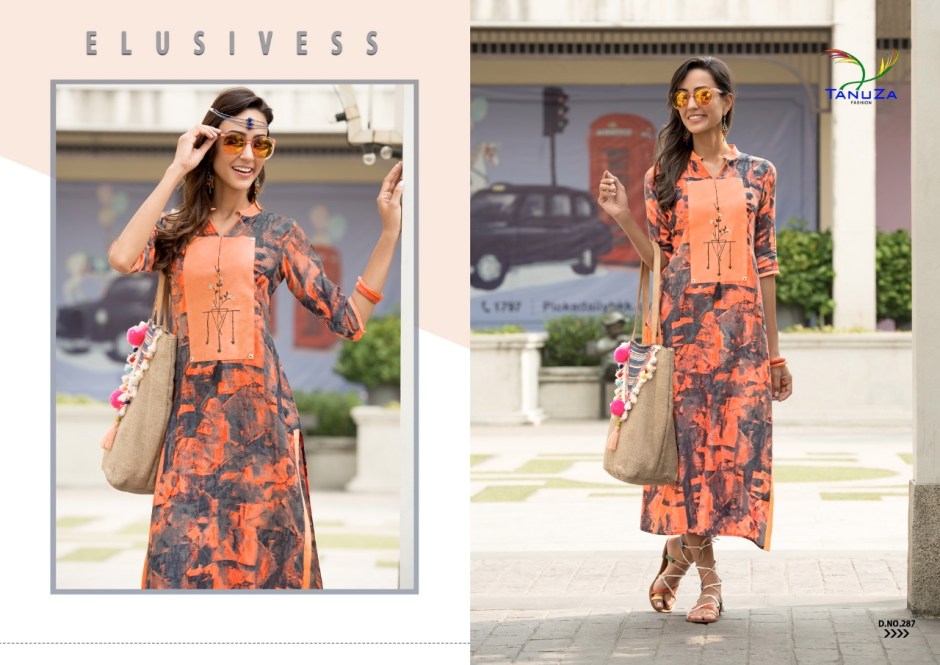 Sonika By Tanuza Fashion 287 To 297 Series Beautiful Stylish Fancy Colorful Casual Wear & Ethnic Wear & Ready To Wear Rayon Kurtis At Wholesale Price