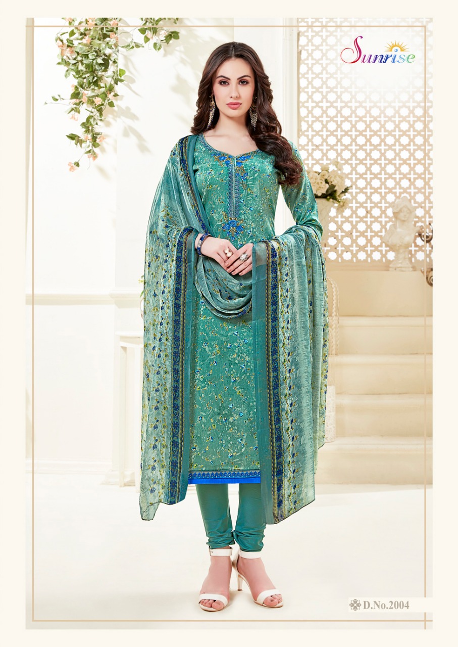 Sonu Ki Sweety Vol-2 By Sunrise Creation 2001 To 2012 Indian Traditional Wear Collection Beautiful Stylish Fancy Colorful Party Wear & Occasional Wear Glace Cotton Printed Dress At Wholesale Price