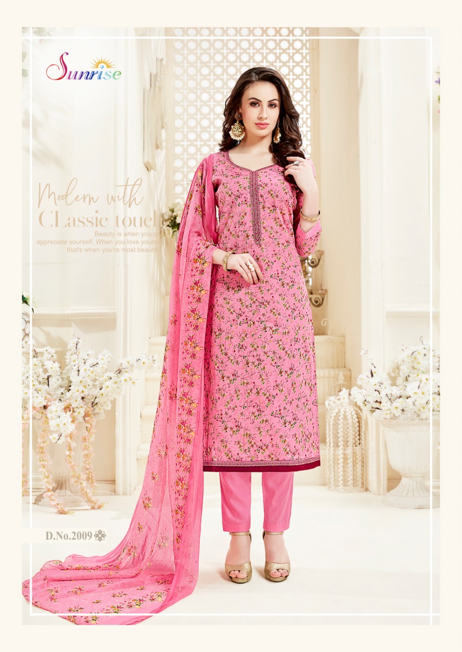 Sonu Ki Sweety Vol-2 By Sunrise Creation 2001 To 2012 Indian Traditional Wear Collection Beautiful Stylish Fancy Colorful Party Wear & Occasional Wear Glace Cotton Printed Dress At Wholesale Price