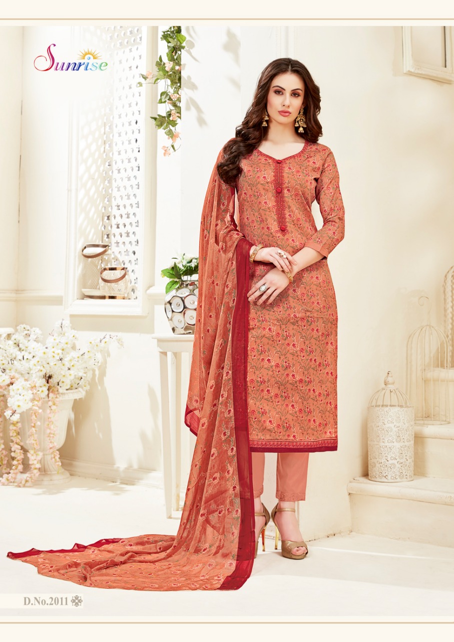 Sonu Ki Sweety Vol-2 By Sunrise Creation 2001 To 2012 Indian Traditional Wear Collection Beautiful Stylish Fancy Colorful Party Wear & Occasional Wear Glace Cotton Printed Dress At Wholesale Price