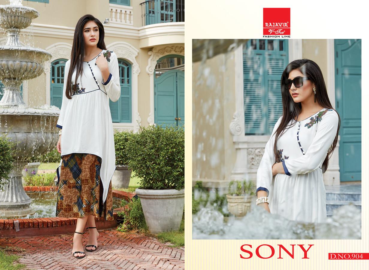 Sony By Rajavir Fashion Line 900 To 904 Series Beautiful Stylish Fancy Colorful Casual Wear & Ethnic Wear & Ready To Wear Rayon Modal Printed Kurtis At Wholesale Price
