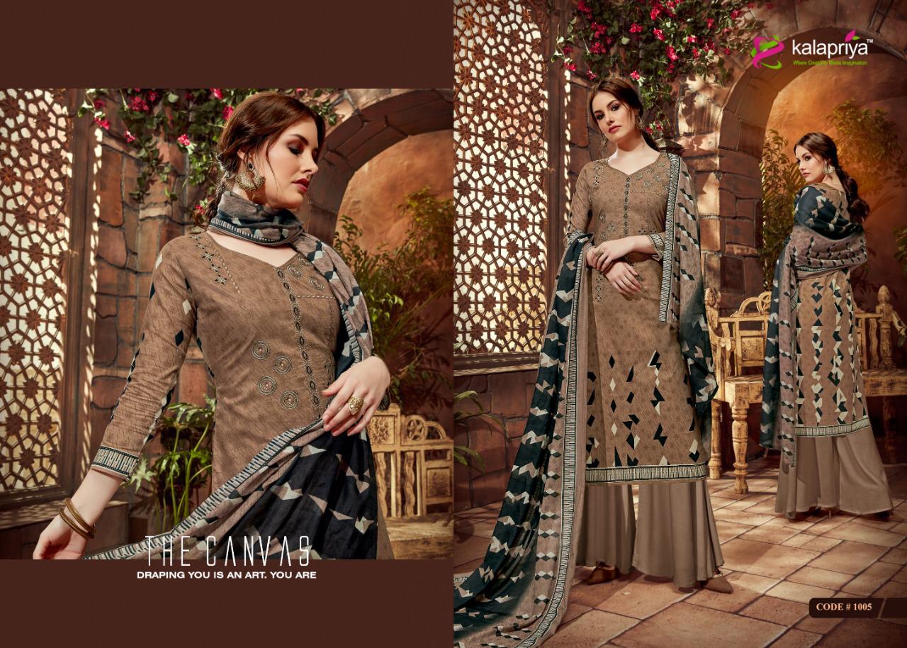 Soulmate Vol-1 By Kalapriya 1001 To 1007 Series Designer Suits Beautiful Stylish Fancy Colorful Party Wear & Ethnic Wear Pure Premium Cotton Digital Print Dresses At Wholesale Price
