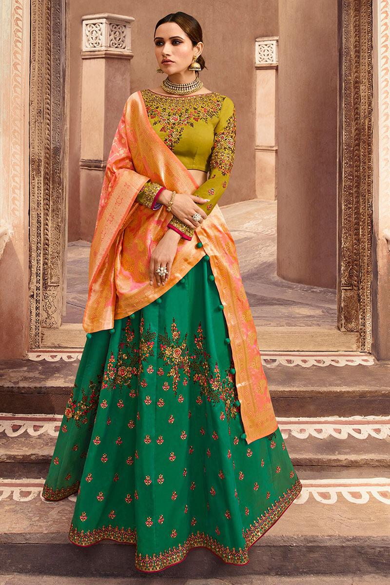 Sparsh Vol-10 By Vritika 1001 To 1010 Series Bridal Wear Collection Beautiful Stylish Colorful Fancy Party Wear & Occasional Wear Fancy Lehengas At Wholesale Price