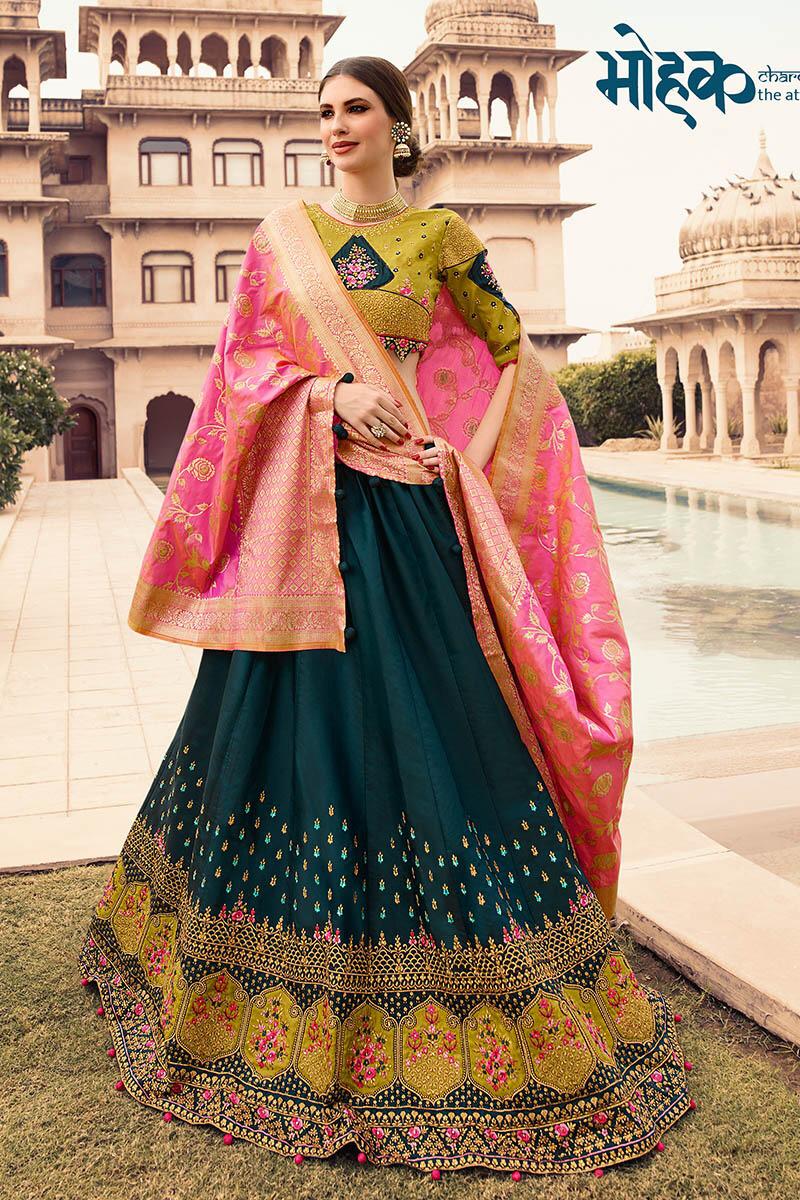 Sparsh Vol-10 By Vritika 1001 To 1010 Series Bridal Wear Collection Beautiful Stylish Colorful Fancy Party Wear & Occasional Wear Fancy Lehengas At Wholesale Price