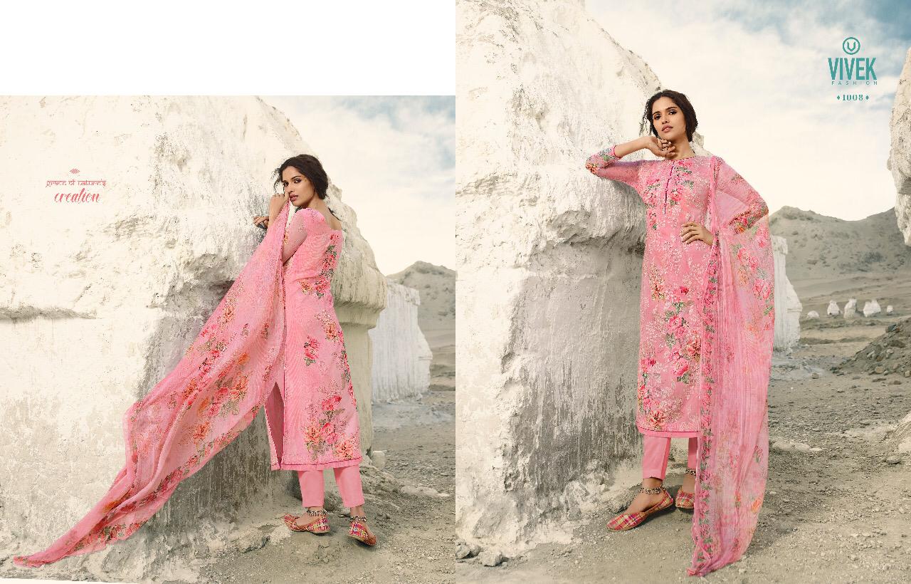 Sparsho By Vivek Fashion 1001 To 1008 Series Beautiful Colorful Fancy Stylish Casual Wear & Ethnic Wear Viscose Georgette Fabric Dresses At Wholesale Price