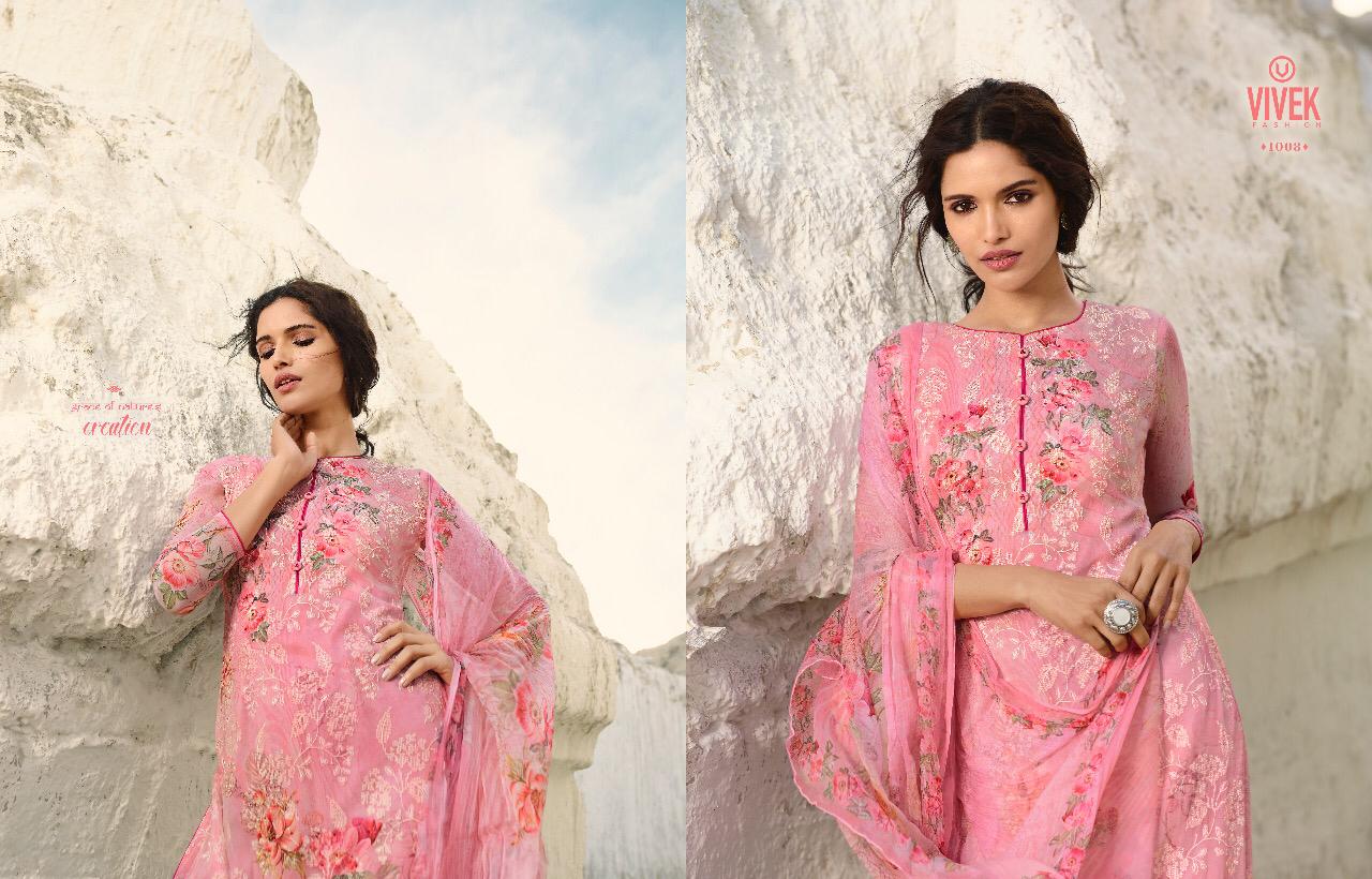 Sparsho By Vivek Fashion 1001 To 1008 Series Beautiful Colorful Fancy Stylish Casual Wear & Ethnic Wear Viscose Georgette Fabric Dresses At Wholesale Price