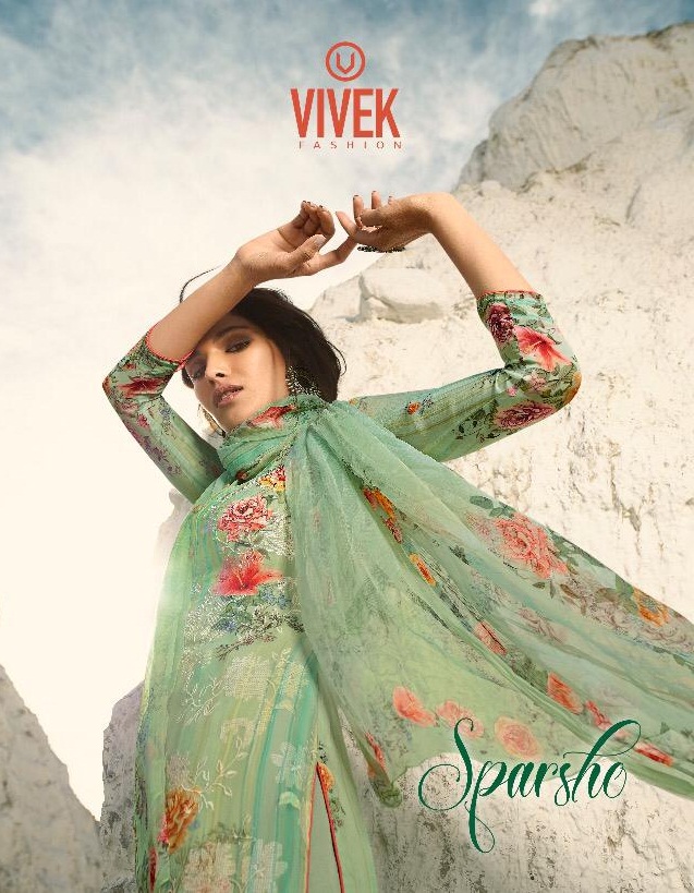 Sparsho  By Vivek Fashion 1001 To 1008 Series Beautiful Colorful Fancy Stylish Casual Wear & Ethnic Wear Viscose Georgette Fabric Dresses At Wholesale Price