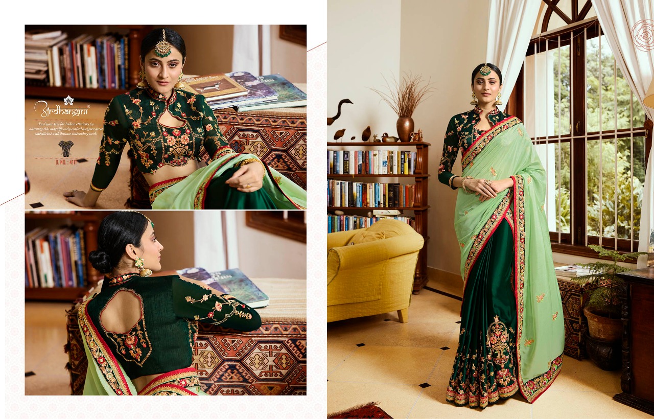 Srushti Vol-1 By Ardhangini 4111 To 4118 Series Indian Traditional Wear Collection Beautiful Stylish Fancy Colorful Party Wear & Occasional Wear Crepe/ Silk/ Nylon/ Tissue Sarees At Wholesale Price