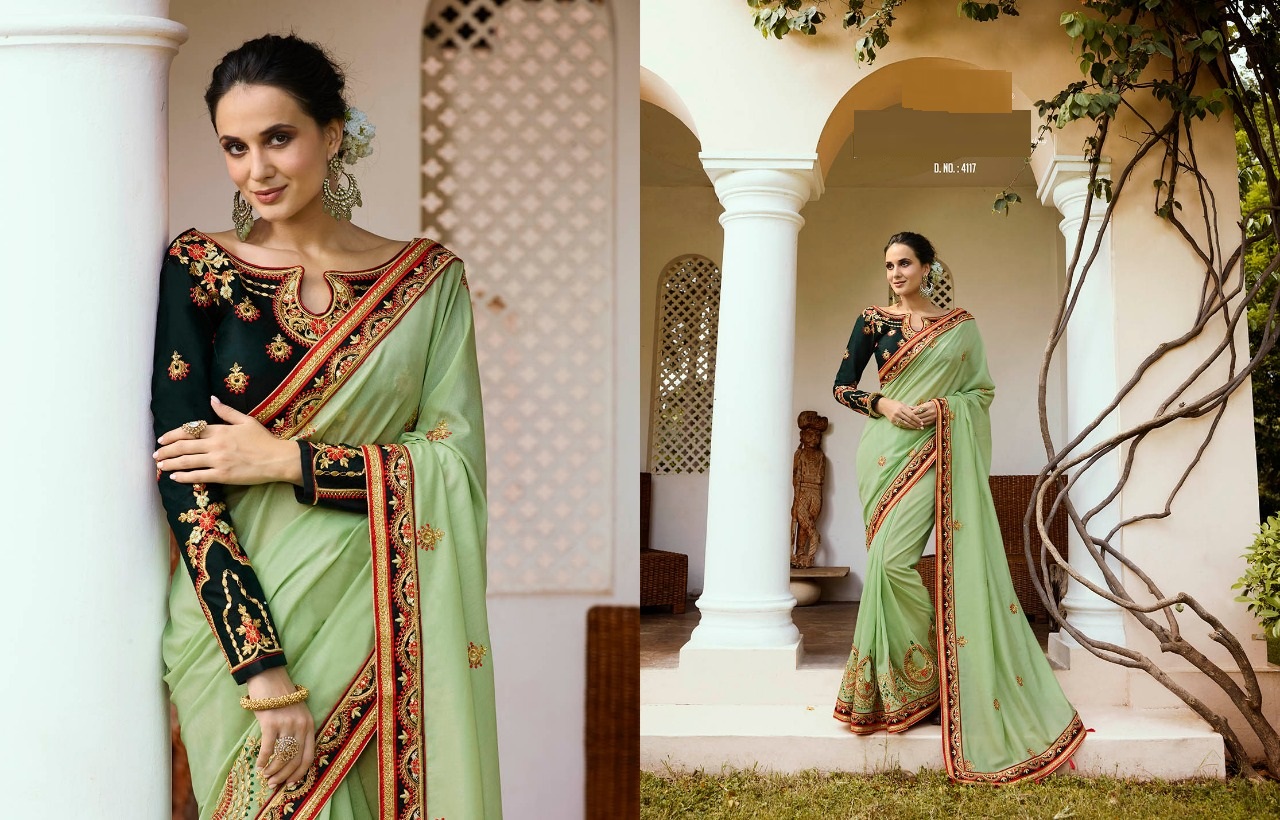 Srushti Vol-1 By Ardhangini 4111 To 4118 Series Indian Traditional Wear Collection Beautiful Stylish Fancy Colorful Party Wear & Occasional Wear Crepe/ Silk/ Nylon/ Tissue Sarees At Wholesale Price