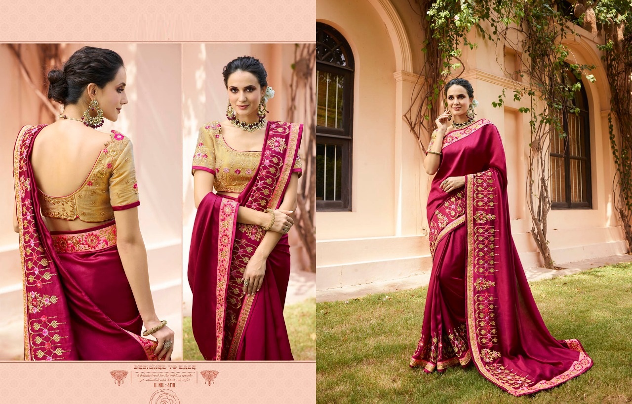 Srushti Vol-1 By Ardhangini 4111 To 4118 Series Indian Traditional Wear Collection Beautiful Stylish Fancy Colorful Party Wear & Occasional Wear Crepe/ Silk/ Nylon/ Tissue Sarees At Wholesale Price