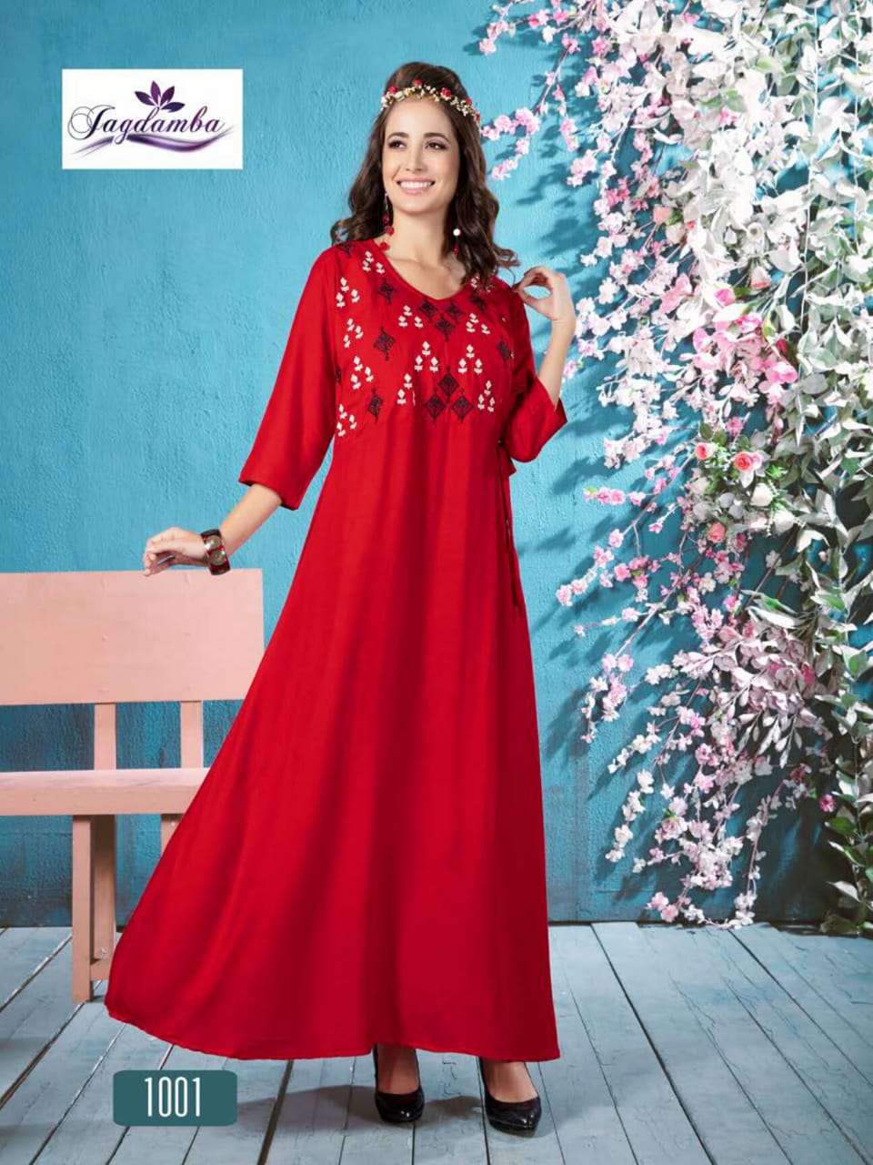 Stardomm By Jagdamba 1001 To 1010 Series Stylish Fancy Beautiful Colorful Casual Wear & Ethnic Wear Rayon Printed Kurtis At Wholesale Price