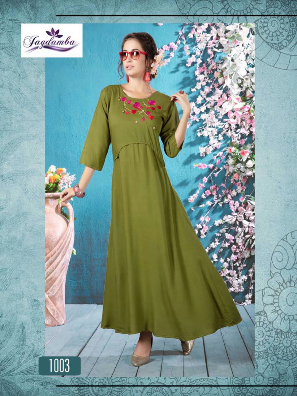 Stardomm By Jagdamba 1001 To 1010 Series Stylish Fancy Beautiful Colorful Casual Wear & Ethnic Wear Rayon Printed Kurtis At Wholesale Price