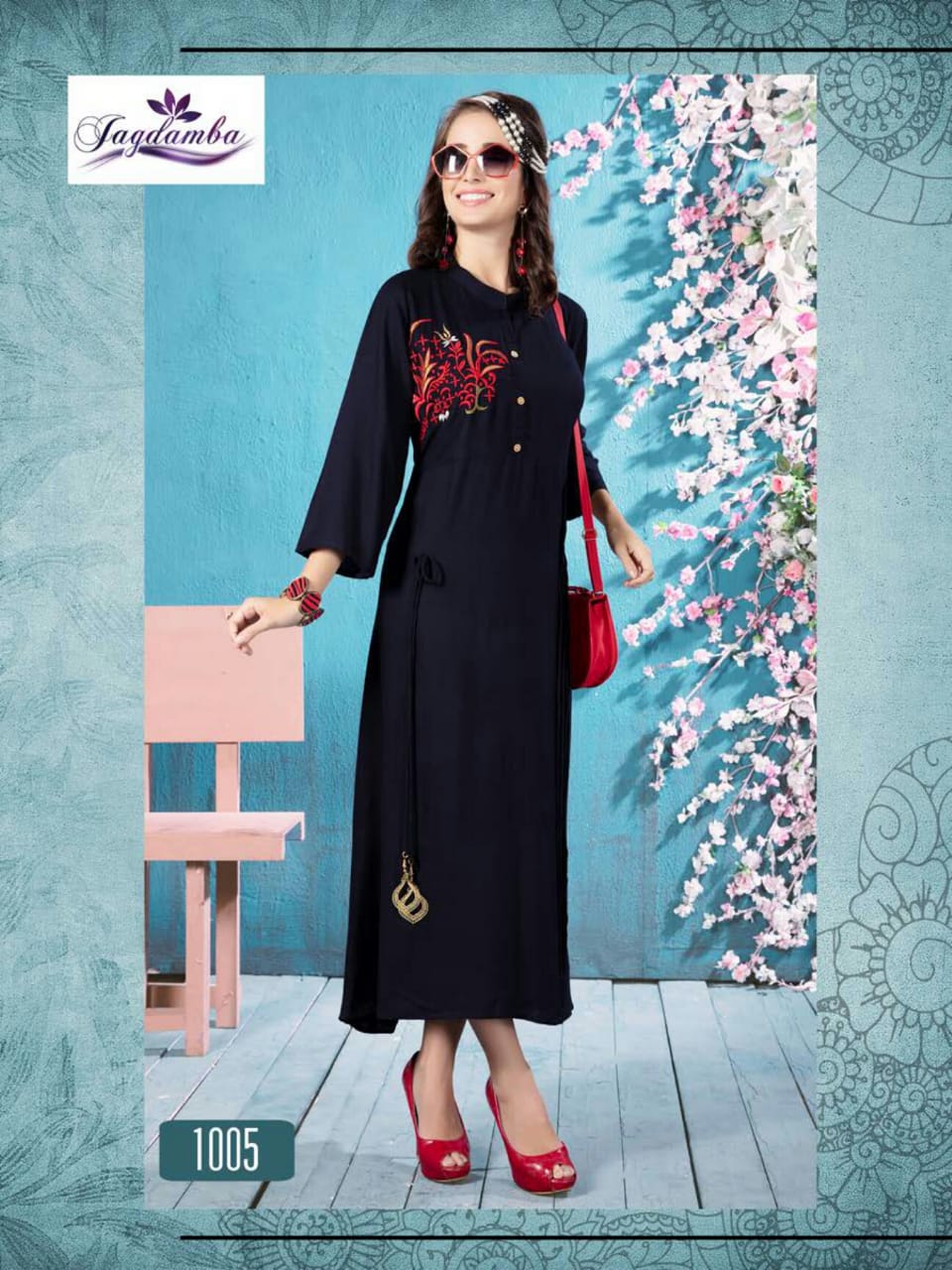 Stardomm By Jagdamba 1001 To 1010 Series Stylish Fancy Beautiful Colorful Casual Wear & Ethnic Wear Rayon Printed Kurtis At Wholesale Price