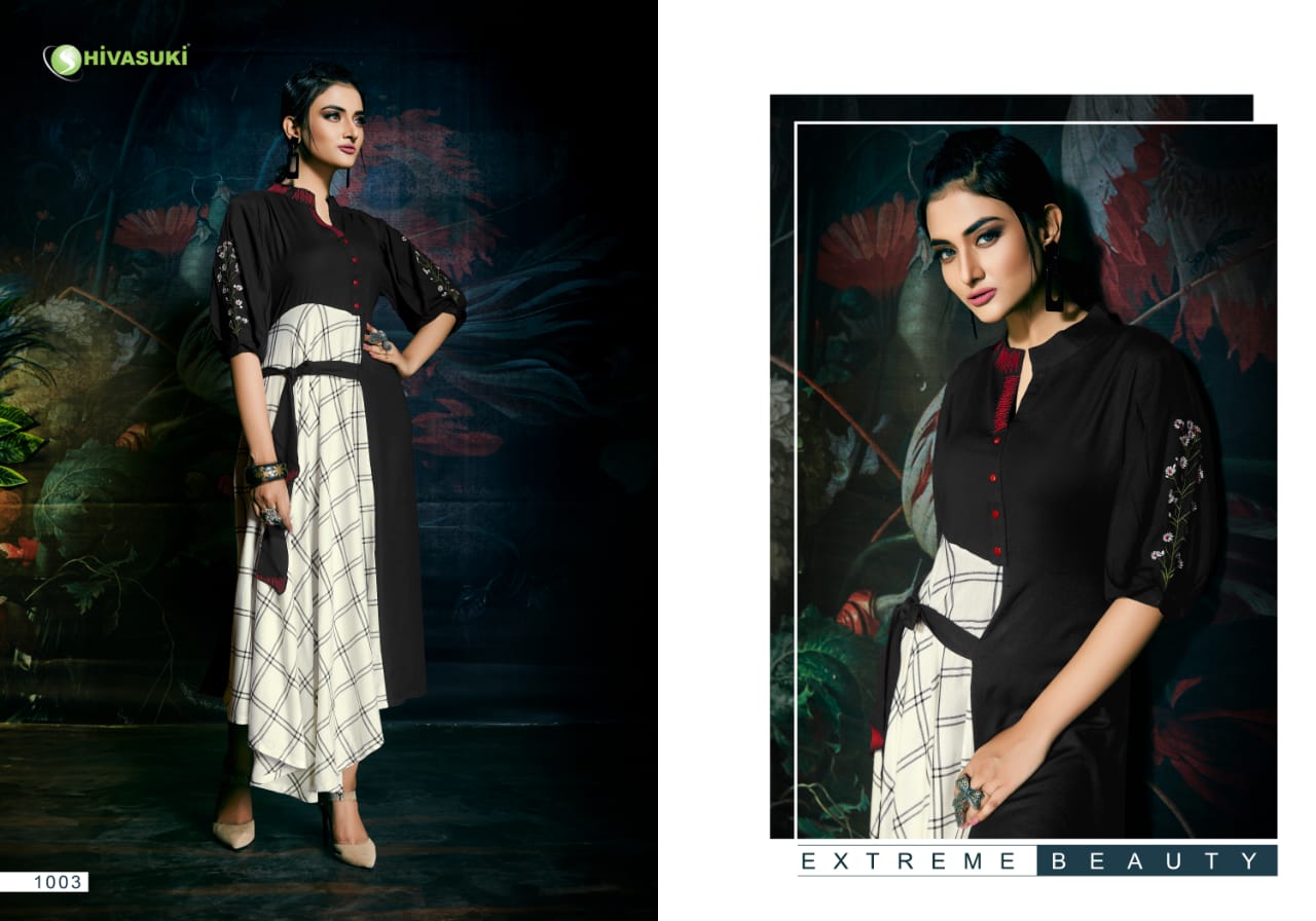 Start Up Vol-1 By Shivasuki 1001 To 1008 Series Beautiful Colorful Stylish Fancy Casual Wear & Ethnic Wear & Ready To Wear Rayon/handloom/silk Kurtis At Wholesale Price