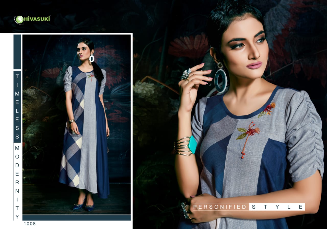 Start Up Vol-1 By Shivasuki 1001 To 1008 Series Beautiful Colorful Stylish Fancy Casual Wear & Ethnic Wear & Ready To Wear Rayon/handloom/silk Kurtis At Wholesale Price