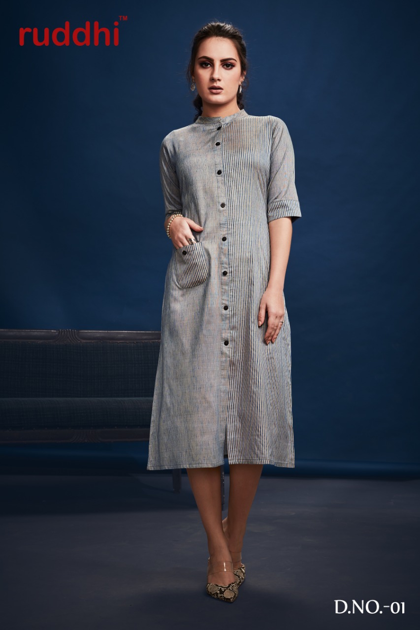 Stripes By Ruddhi Dressline 01 To 06 Series Beautiful Stylish Fancy Colorful Casual Wear & Ethnic Wear & Ready To Wear Handloom Weaves Kurtis At Wholesale Price