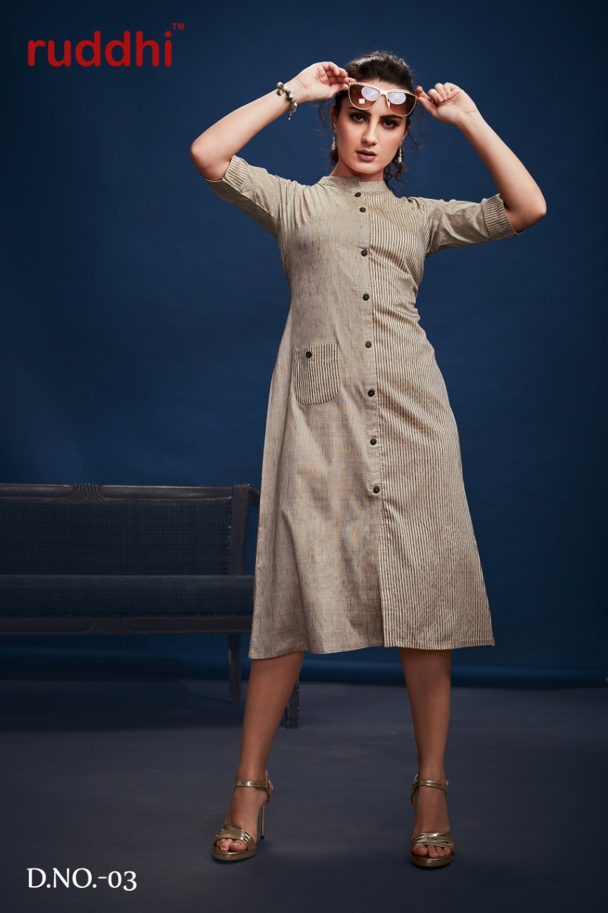 Stripes By Ruddhi Dressline 01 To 06 Series Beautiful Stylish Fancy Colorful Casual Wear & Ethnic Wear & Ready To Wear Handloom Weaves Kurtis At Wholesale Price