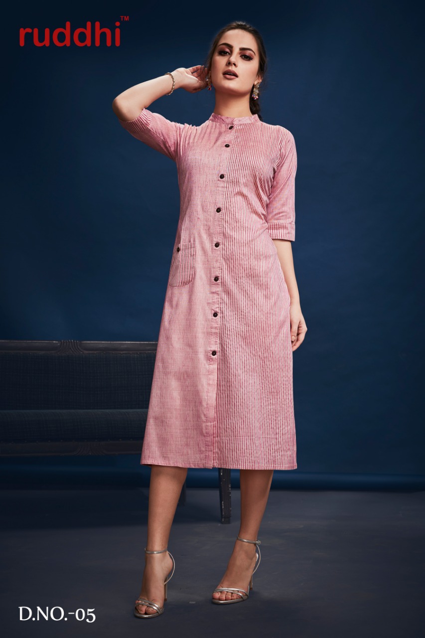 Stripes By Ruddhi Dressline 01 To 06 Series Beautiful Stylish Fancy Colorful Casual Wear & Ethnic Wear & Ready To Wear Handloom Weaves Kurtis At Wholesale Price