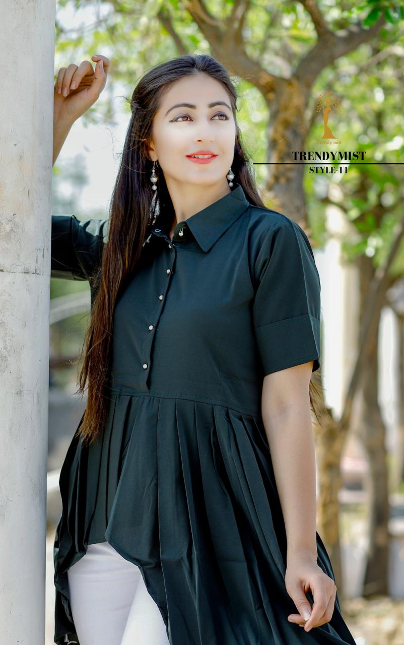 Style Vol-11 By Trendymist 01 To 02 Series Beautiful Stylish Fancy Colorful Casual Wear & Ethnic Wear & Ready To Wear Imported Fabrics Kurtis At Wholesale Price