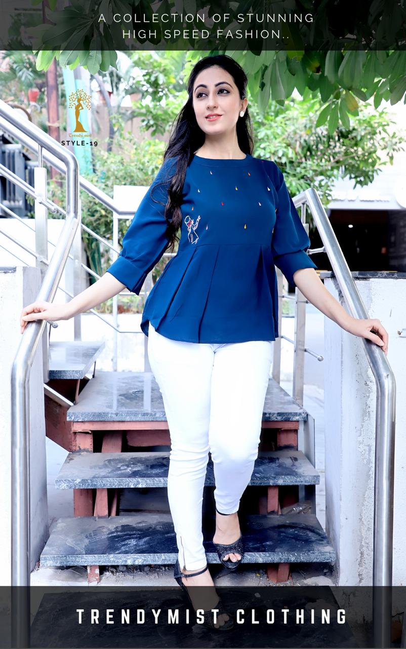 Style Vol-19 By Trendymist 01 To 03 Series Beautiful Stylish Fancy Colorful Casual Wear & Ethnic Wear & Ready To Wear Imported Fabrics Kurtis At Wholesale Price