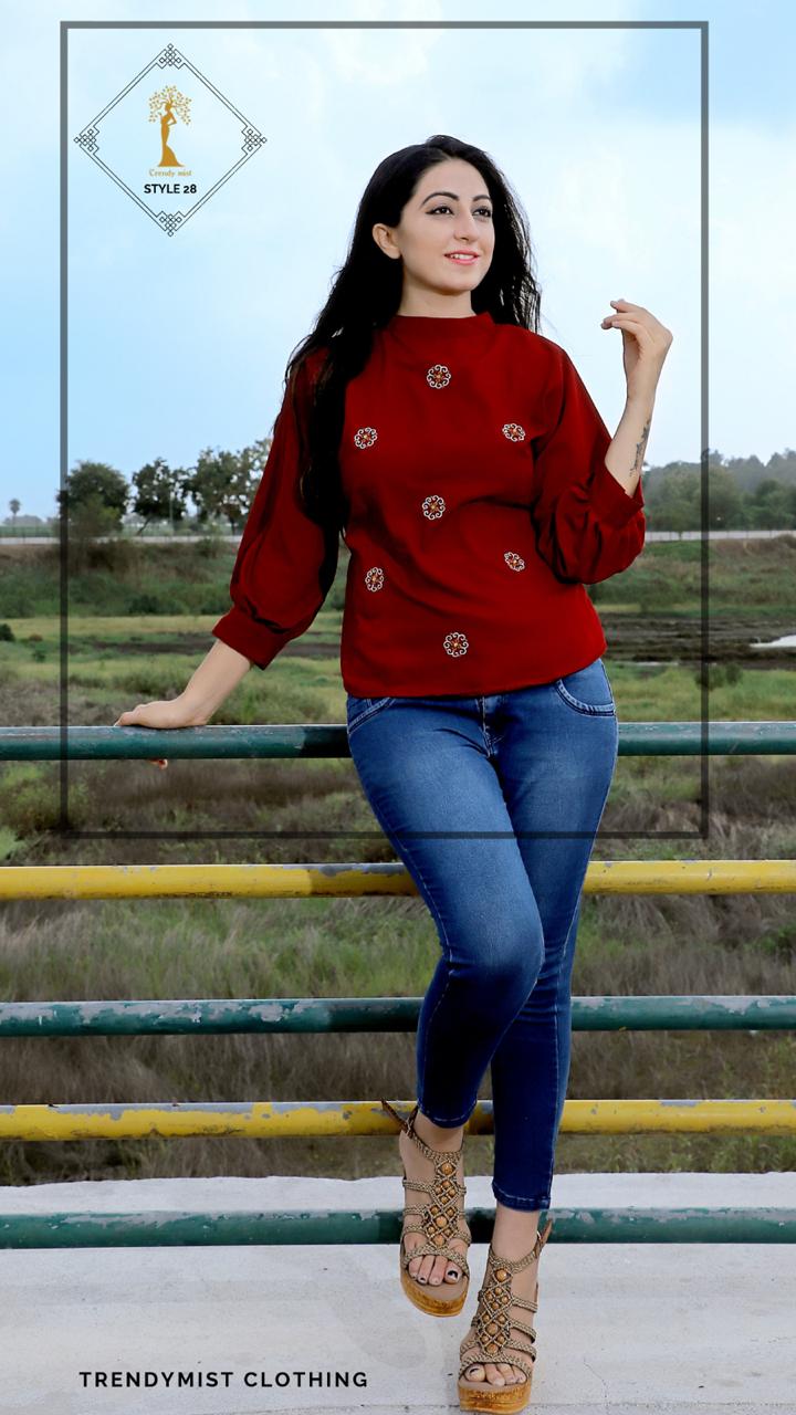 Style Vol-28 By Trendymist 01 To 05 Series Beautiful Stylish Fancy Colorful Casual Wear & Ethnic Wear & Ready To Wear Imported Fabrics Kurtis At Wholesale Price