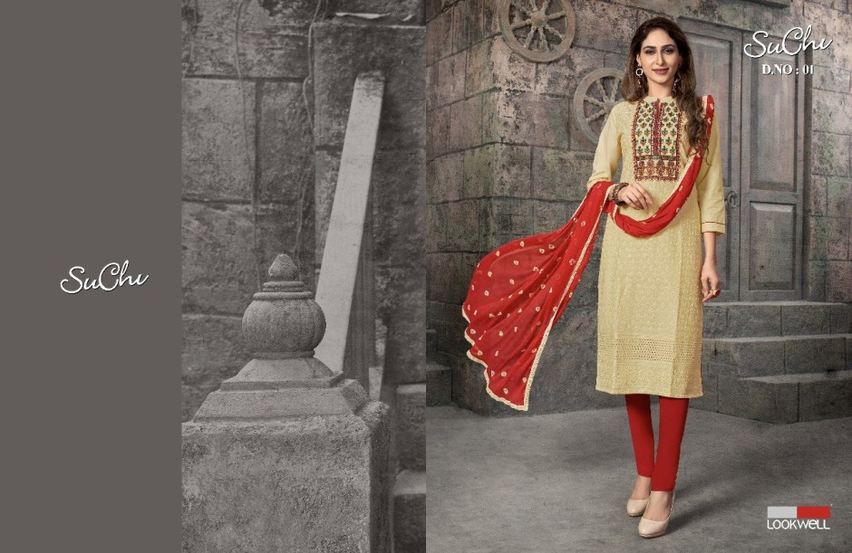 Suchi By Lookwell 01 To 06 Series Beautiful Stylish Fancy Colorful Casual Wear & Ethnic Wear Pure Cotton Heavu Shifli Embroidered Dresses At Wholesale Price