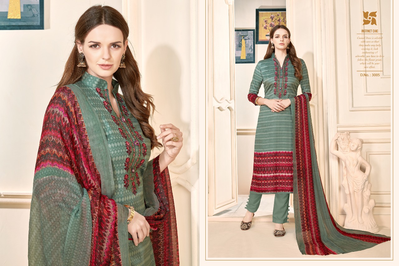 Sufia By Kalyan Prints 3001 To 3009 Series Beautiful Stylish Fancy Colorful Casual Wear & Ethnic Wear Cotton Satin Printed Dresses At Wholesale Price
