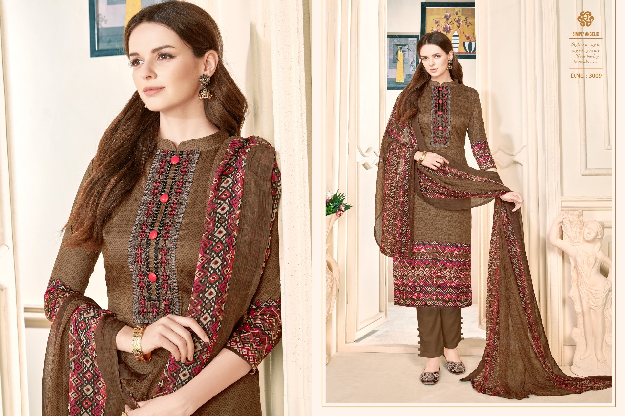 Sufia By Kalyan Prints 3001 To 3009 Series Beautiful Stylish Fancy Colorful Casual Wear & Ethnic Wear Cotton Satin Printed Dresses At Wholesale Price