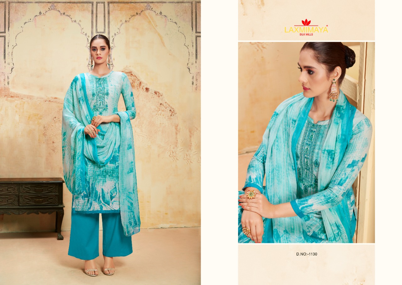Sufiya By Laxmimaya Silk Mills 1130 To 1139 Series Beautiful Stylish Fancy Colorful Casual & Party Wear & Ethnic Wear Pure Pashmina Printed With Embroidery Dresses At Wholesale Price