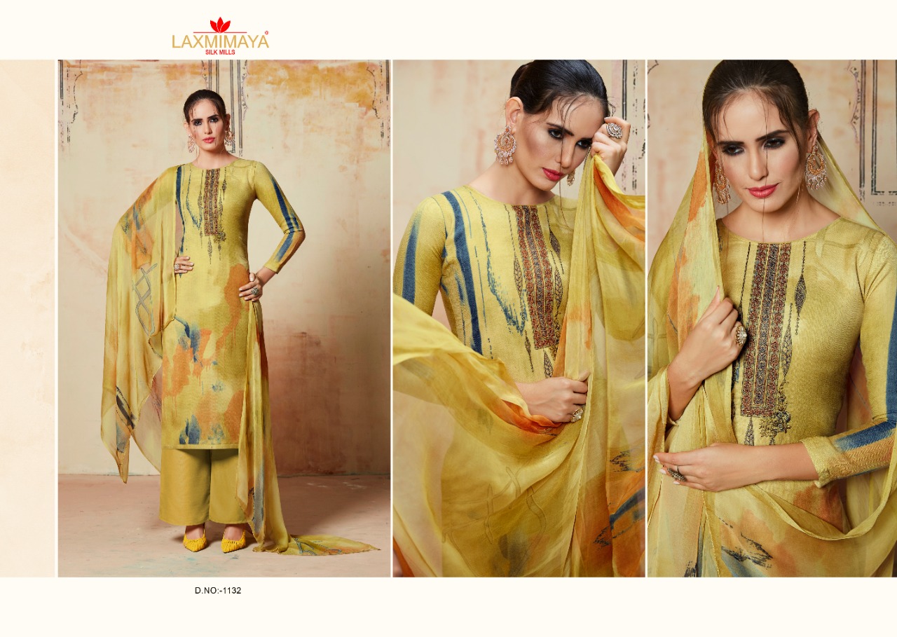 Sufiya By Laxmimaya Silk Mills 1130 To 1139 Series Beautiful Stylish Fancy Colorful Casual & Party Wear & Ethnic Wear Pure Pashmina Printed With Embroidery Dresses At Wholesale Price