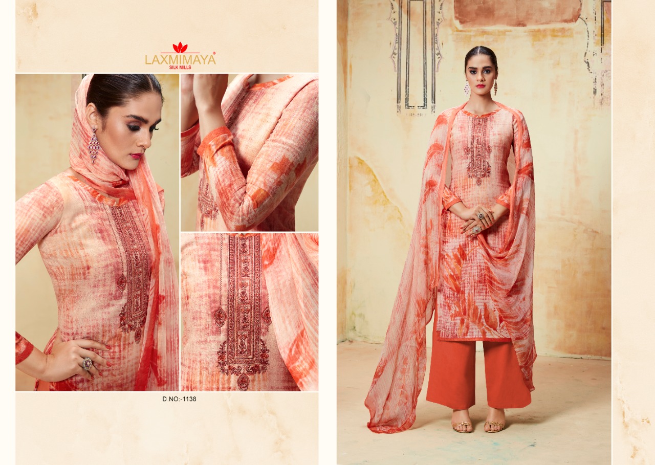 Sufiya By Laxmimaya Silk Mills 1130 To 1139 Series Beautiful Stylish Fancy Colorful Casual & Party Wear & Ethnic Wear Pure Pashmina Printed With Embroidery Dresses At Wholesale Price