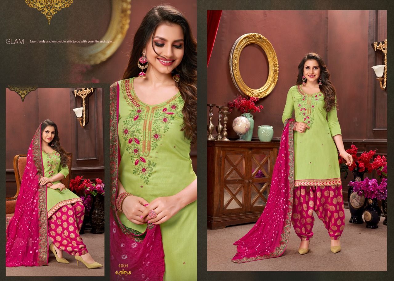 Suhaana Vol-4 By Utsav Suit 4001 To 4006 Series Designer Beautiful Stylish Fancy Colorful Casual Wear & Ethnic Wear & Ready To Wear Glaze Cotton Embroidery Dresses At Wholesale Price