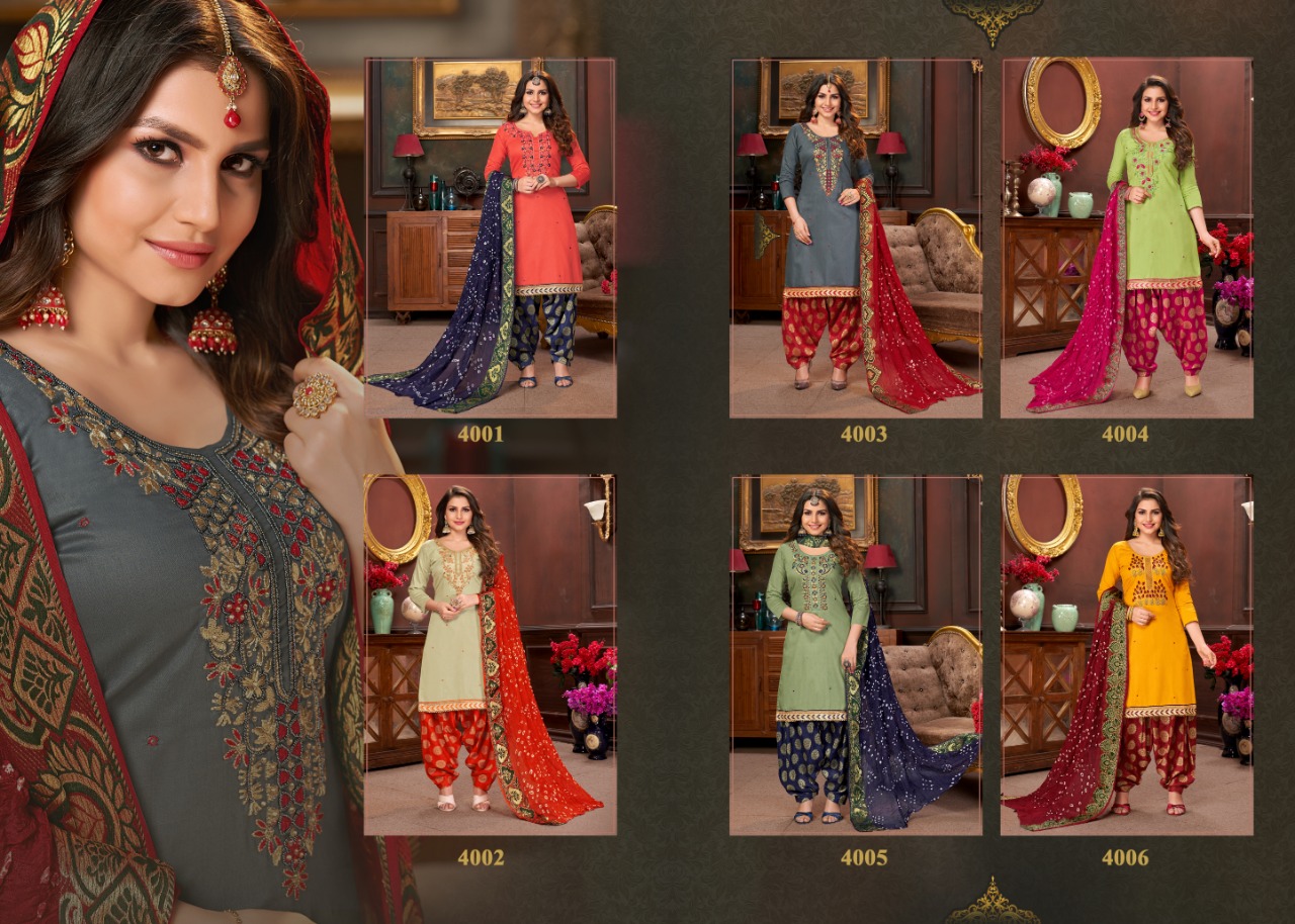 Suhaana Vol-4 By Utsav Suit 4001 To 4006 Series Designer Beautiful Stylish Fancy Colorful Casual Wear & Ethnic Wear & Ready To Wear Glaze Cotton Embroidery Dresses At Wholesale Price