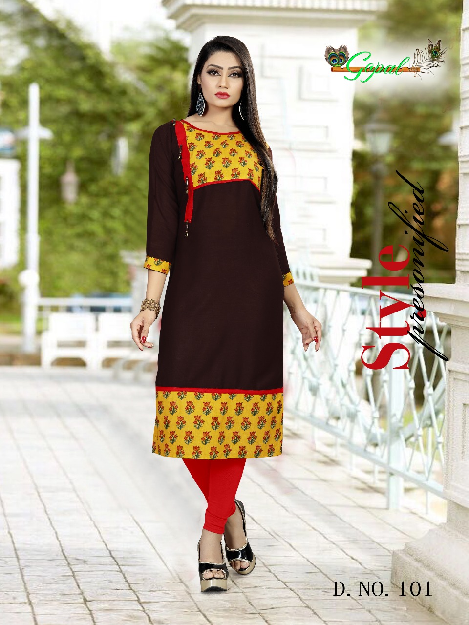 Suhani Vol-1 By Gopal 101 To 108 Series Beautiful Stylish Fancy Colorful Casual Wear & Ethnic Wear Rayon Printed Kurtis At Wholesale Price