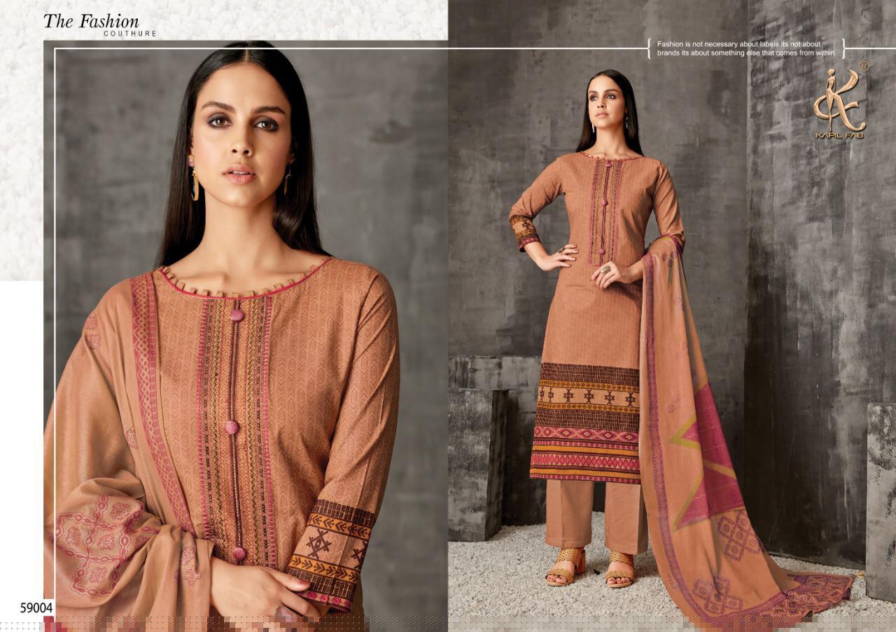 Suhani By Kapil Fab 59001 To 59008 Series Beautiful Suits Colorful Stylish Fancy Colorful Casual Wear & Ethnic Wear Cambric Cotton Printed With Embroidery Work Dresses At Wholesale Price