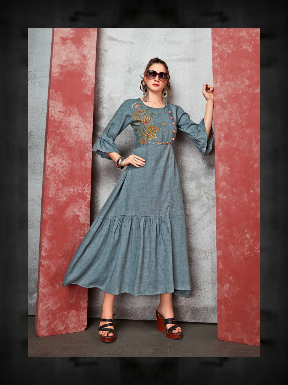 Sui Dhaaga Vol-3 By Shivasuki 3001 To 3008 Series Beautiful Colorful Stylish Fancy Casual Wear & Ethnic Wear & Ready To Wear Rayon Slub Viscose Kurtis At Wholesale Price