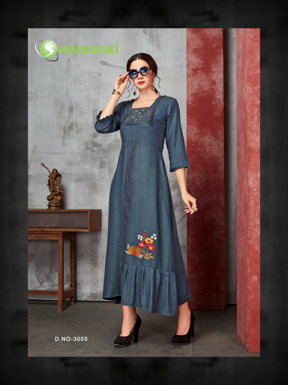 Sui Dhaaga Vol-3 By Shivasuki 3001 To 3008 Series Beautiful Colorful Stylish Fancy Casual Wear & Ethnic Wear & Ready To Wear Rayon Slub Viscose Kurtis At Wholesale Price