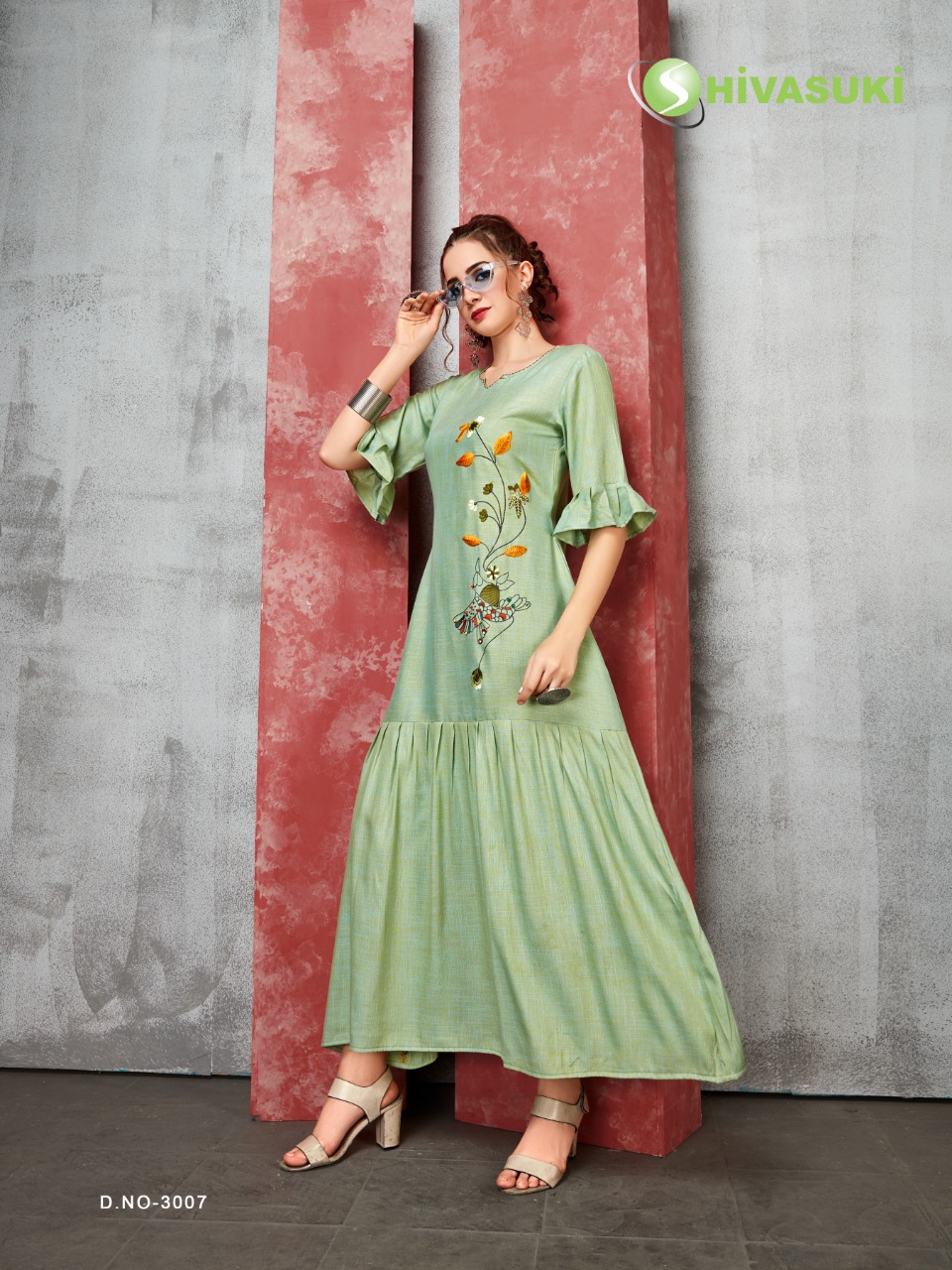 Sui Dhaaga Vol-3 By Shivasuki 3001 To 3008 Series Beautiful Colorful Stylish Fancy Casual Wear & Ethnic Wear & Ready To Wear Rayon Slub Viscose Kurtis At Wholesale Price