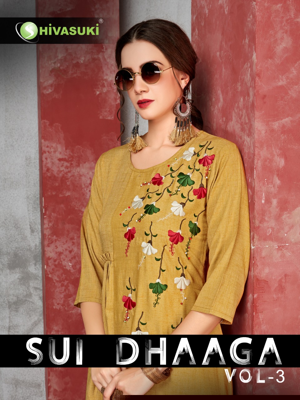 Sui Dhaaga Vol-3 By Shivasuki 3001 To 3008 Series Beautiful Colorful Stylish Fancy Casual Wear & Ethnic Wear & Ready To Wear Rayon Slub Viscose Kurtis At Wholesale Price
