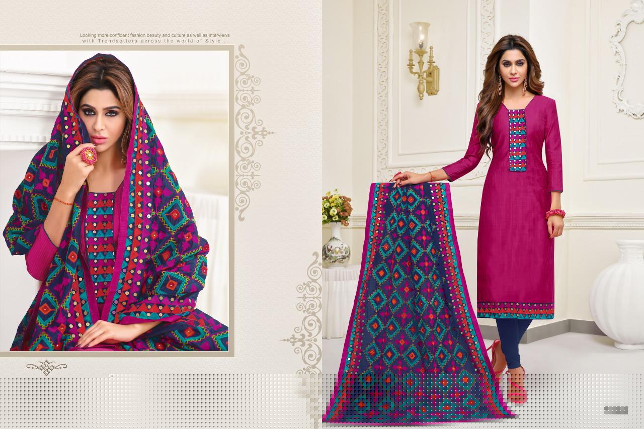 Sui Dhaga By Shagun Lifestyle 1001 To 1012 Series Suits Collection Beautiful Stylish Fancy Colorful Party Wear & Occasional Wear Stripe Butti Silk With South Lace Work Dresses At Wholesale Price
