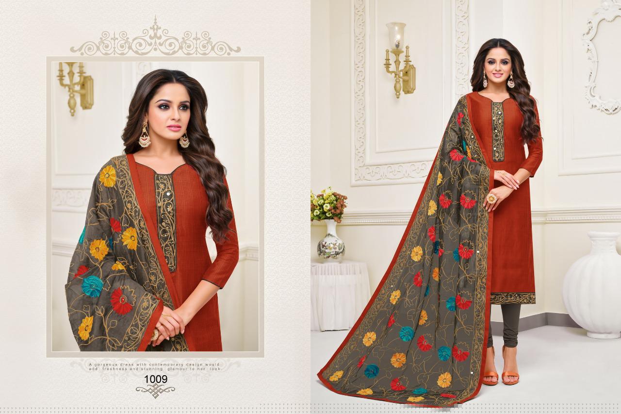 Sui Dhaga By Shagun Lifestyle 1001 To 1012 Series Suits Collection Beautiful Stylish Fancy Colorful Party Wear & Occasional Wear Stripe Butti Silk With South Lace Work Dresses At Wholesale Price