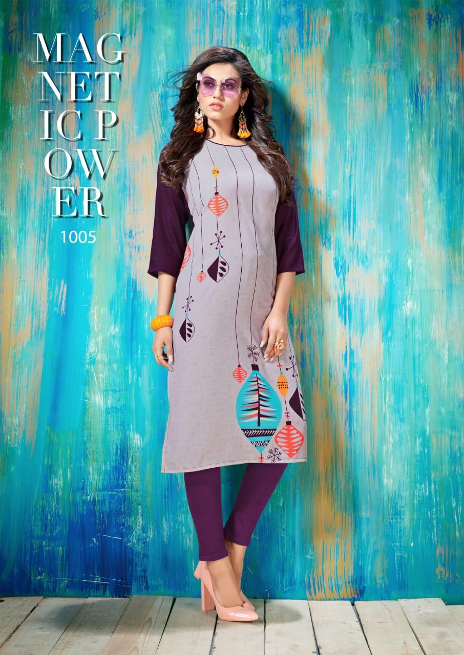 Sui Dhaga By Vedika 1001 To 1008 Series Beautiful Colorful Stylish Fancy Casual Wear & Ethnic Wear & Ready To Wear Heavy Rayon Printed Kurtis At Wholesale Price