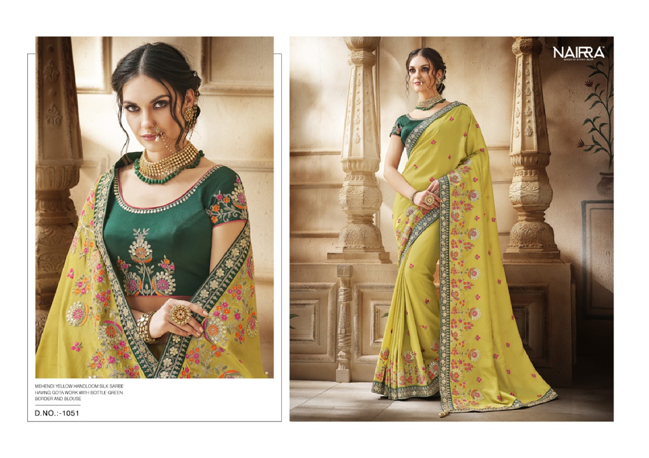 Sukriti By Nairra 1051 To 1062 Series Indian Traditional Wear Collection Beautiful Stylish Fancy Colorful Party Wear & Occasional Wear Silk Georgette Printed Sarees At Wholesale Price